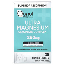 Магній Ultra Magnesium 250 mg Qunol 30 таблеток