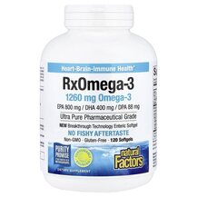 RxOmega-3 120 Enteripure Rx Омега-3 Natural Factors