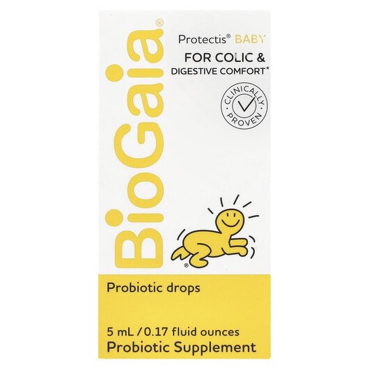 Основное фото товара Protectis baby drops for Colic Основное фото товара BioGaia, Средства от коликов, ProTectis Baby drops for Colic, 5 м