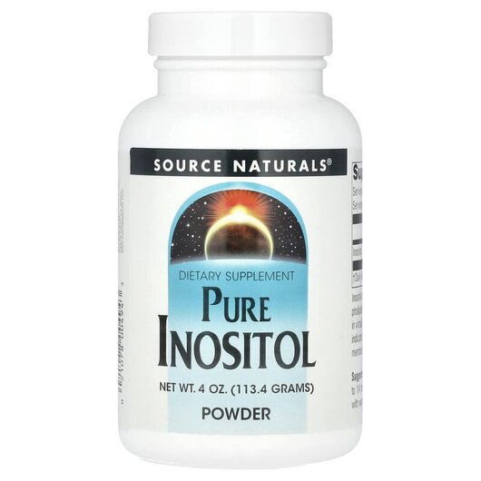 Основное фото товара Pure Inositol Powder Основное фото товара Source Naturals, Витамин B8 Инозитол, Pure Inositol Powder, 113.4