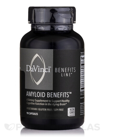 Основне фото товару DaVinci Laboratories, Amyloid Benefits, Підтримка мозку, 90 капсу