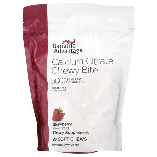 Основное фото товара Calcium Citrate Chewy Bite Sugar-Free Strawberry Основное фото товара Calcium Citrate Chewy Bite Sugar-Free Strawberry, Кальция Цитрат,