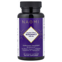 Italian Citrus Bergamot, 500 mg Бергамот NAOMI 60 капсул