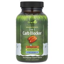 3-In-1 Carb Blocker Maximum Strength Ферменты Irwin