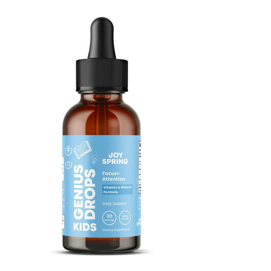 Основное фото товара Joy Spring, Цинк Жидкий, Kids Genius Drops Vitamin, 30 мл