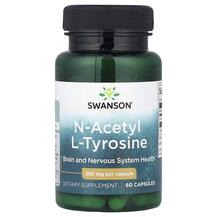 L-Тирозин N-Acetyl L-Tyrosine 350 mg Swanson 60 капсул