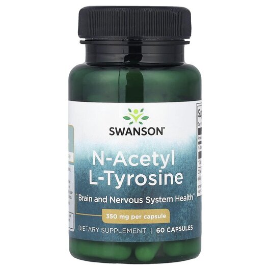 Основное фото товара N-Acetyl L-Tyrosine 350 mg Основное фото товара Swanson, L-Тирозин, N-Acetyl L-Tyrosine 350 mg, 60 капсул