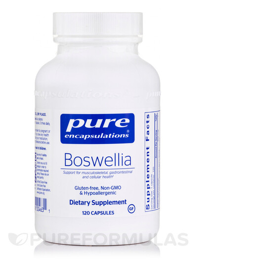 Основное фото товара Pure Encapsulations, Босвеллия, Boswellia, 120 капсул