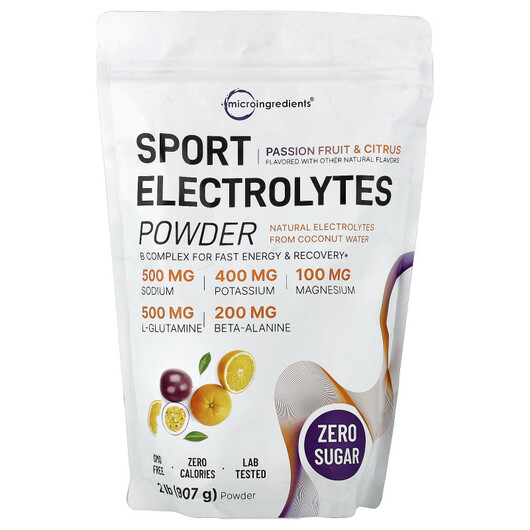 Основне фото товару Sport Electrolytes Powder Passion Fruit & Citrus, Спортивні т