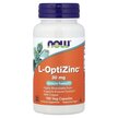 Фото товару L-OptiZinc 30 mg Фото товару NOW Foods, L-OptiZinc 30 mg, Цинк 30 мг, 100 капсул