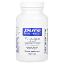 Potassium Citrate Калий Pure Encapsulations 180 капсул