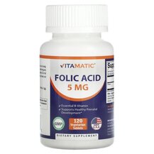 Folic Acid 5 mg Витамин B9 Фолиевая кислота Vitamatic