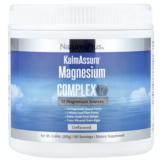 Основне фото товару KalmAssure Magnesium Complex 12 Unflavored Основне фото товару KalmAssure Magnesium Complex 12 Unflavored, Магній, 300 г