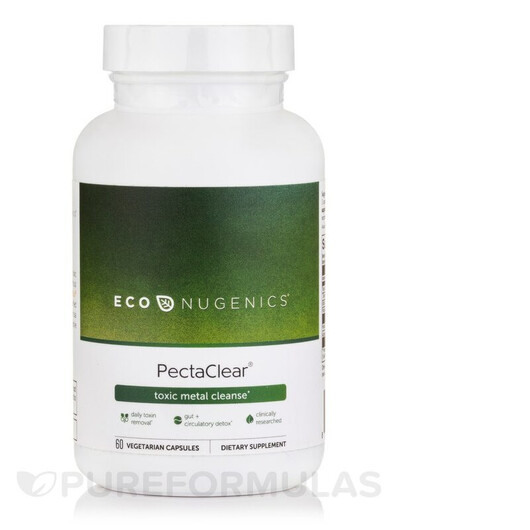 Основное фото товара Econugenics, Детокс и очистка, PectaClear, 60 капсул