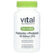 Фото товару Pre + Pro 60 Billion CFU Фото товару Pre + Pro 60 Billion CFU, Пребіотики, 60 Acid Resistant Capsules