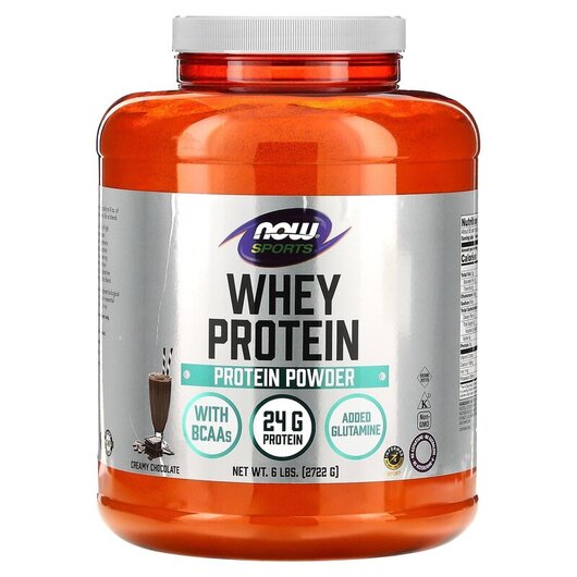 Основне фото товару Whey Protein Dutch Chocolat Основне фото товару NOW Foods, Whey Protein Dutch Chocolat, Протеїн, 2722 г