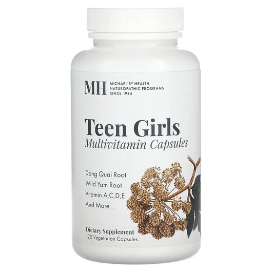 Основное фото товара MH, Витамины для подростков, Teen Girls Multivitamin, 120 капсул
