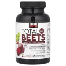 Червоний буряк Total Beets 1800 mg Force Factor 90 капсул