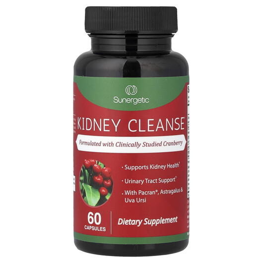 Основне фото товару Kidney Cleanse Основне фото товару Sunergetic, Kidney Cleanse, Підтримка нирок, 60 капсул