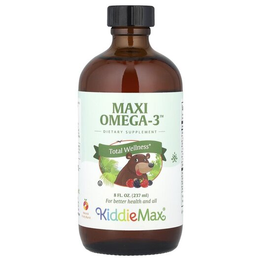 Основное фото товара Омега 3, KiddieMax Maxi Omega-3 Natural Fruity Burst, 237 мл
