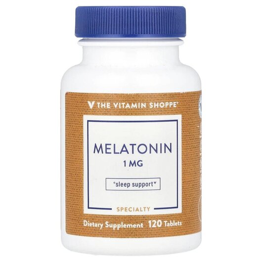 Основне фото товару TheVitaminShoppe, Melatonin 1 mg, Мелатонін, 120 таблеток