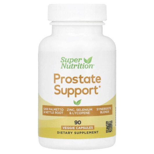 Основне фото товару Super Nutrition, Prostate Support, Підтримка простати, 90 капсул