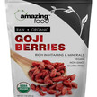 Фото товару Amazing Foods Raw-Organic Goji Berries, Ягоди Годжі, 1 lb