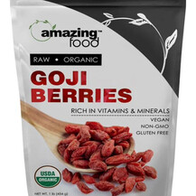 Amazing Foods Raw-Organic Goji Berries Ягоды Годжи Amazing