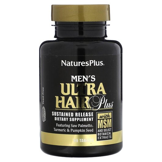 Основное фото товара Men's Ultra Hair Plus With MSM Основное фото товара Поддержка роста волос, Men's Ultra Hair Plus With MSM, 60 та
