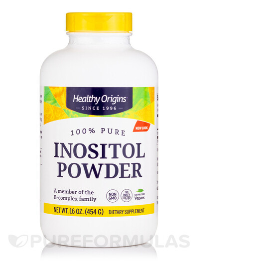 Основное фото товара Inositol Powder Основное фото товара Healthy Origins, Витамин B8 Инозитол, Inositol Powder, 454 г