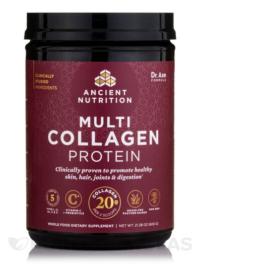 Основное фото товара Multi Collagen Protein Pure Основное фото товара Ancient Nutrition, Коллаген, Multi Collagen Protein Pure, 606 г