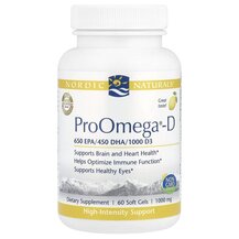 ProOmega-D 1000 Омега + D3 1000 мг Nordic Naturals ProOmega-D 1000 Омега + D3 1000 мг Nordic Naturals