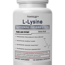 L-Лізин L-Lysine Superior Labs 120 капсул