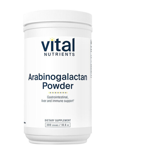 Основне фото товару Arabinogalactan Powder Основне фото товару Vital Nutrients, Arabinogalactan Powder, Модрина, 300 г