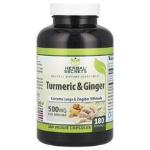 Turmeric & Ginger 500 mg Экстракт корня куркумы Herbal Turmeric & Ginger 500 mg Экстракт корня куркумы Herbal
