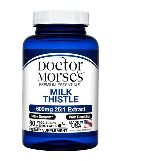 Основное фото товара Milk Thistle 600 mg Основное фото товара Doctor Morse's, Расторопша, Milk Thistle 600 mg, 60 капсул