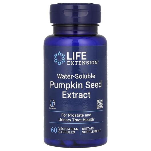 Основное фото товара Water-Soluble Pumpkin Seed Extract Основное фото товара Life Extension, Экстракт семян тыквы, Pumpkin Seed Extract, 60 ка