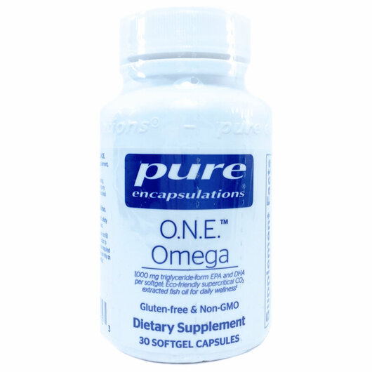 Основное фото товара Pure Encapsulations, Омега-3 1000 мг, O.N.E. Omega, 30 капсул