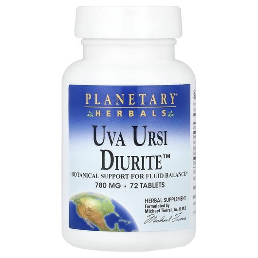 Основне фото товару Uva Ursi Diurite Основне фото товару Planetary Herbals, Uva Ursi Diurite, Ува Урсі, 72 таблеток