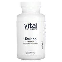 L-Таурин Taurine 1000 mg Vital Nutrients 120 капсул L-Таурин Taurine 1000 mg Vital Nutrients 120 капсул