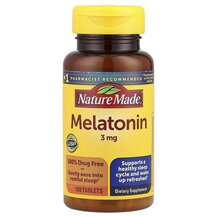 Melatonin 3 mg Мелатонин Nature Made 120 таблеток Melatonin 3 mg Мелатонин Nature Made 120 таблеток