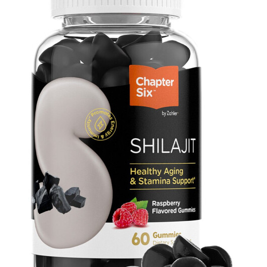 Основне фото товару Chapter Six Shilajit Gummies Raspberry Flavor Основне фото товару Chapter Six Shilajit Gummies Raspberry Flavor, Шилайт, 60 таблето