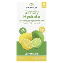 Simply Hydrate Electrolyte Hydration Mix Lemon-Lime 8 шт