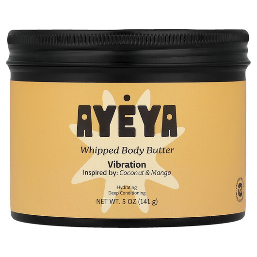 Основное фото товара Ayeya, Крем лосьон бальзам, Whipped Body Butter Coconut Mango, 14
