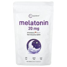 Мелатонін Melatonin Strawberry 20 mg Micro Ingredients Мелатонін Melatonin Strawberry 20 mg Micro Ingredients