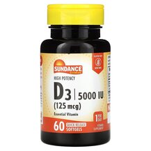 High Potency D3 125 mcg 5000 IU Витамин D3 Sundance