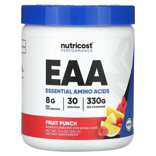 Основное фото товара Nutricost, Спортивное питание, Performance EAA Fruit Punch, 330 г