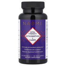 Коензим CoQ10 Astaxanthin + CoQ10 NAOMI 30 капсул Коензим CoQ10 Astaxanthin + CoQ10 NAOMI 30 капсул