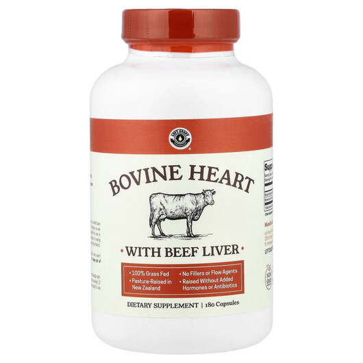 Основное фото товара Бычья печень, Bovine Heart With Beef Liver, 180 капсул