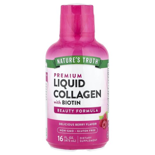 Основне фото товару Premium Liquid Collagen With Biotin Delicious Berry Основне фото товару Premium Liquid Collagen With Biotin Delicious Berry, Колаген, 473